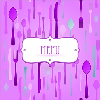 紫色,餐馆,卡片