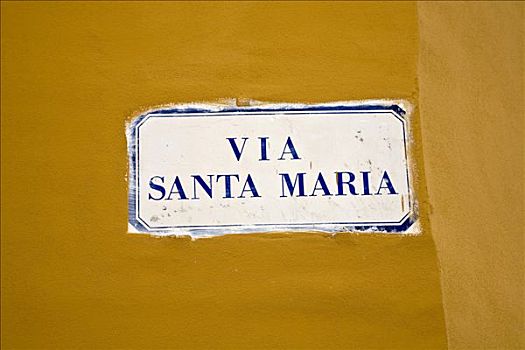 街道,名字,圣马利亚,托斯卡纳,意大利