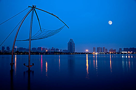 南京,六合,南京六合区,龙池夜景