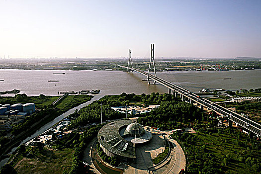 南京长江二桥航拍图
