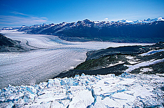 山,冰河,不列颠哥伦比亚省,加拿大