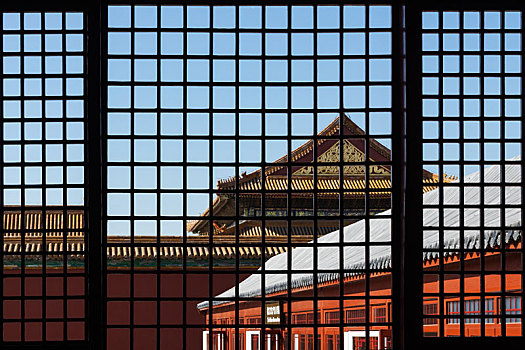 故宫紫禁城的窗棂