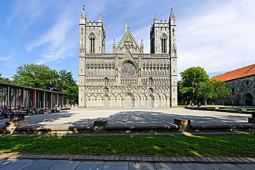 大教堂,特隆赫姆,挪威,斯堪的纳维亚,欧洲