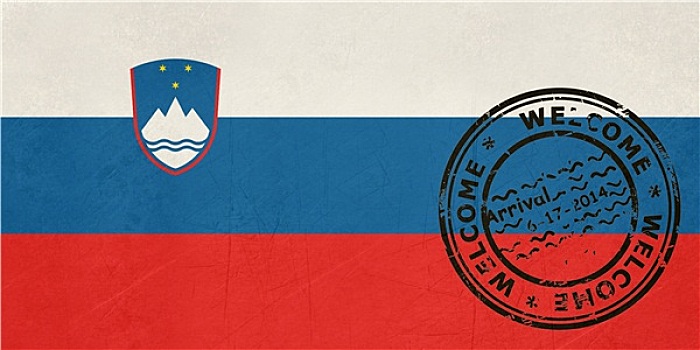 欢迎,斯洛文尼亚,旗帜,护照