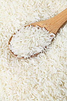 米饭,木勺