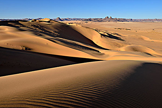 沙丘,国家公园,世界遗产,撒哈拉沙漠,阿尔及利亚,北非,非洲