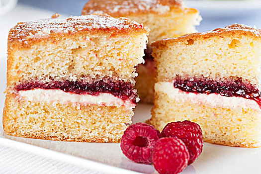 松糕,树莓