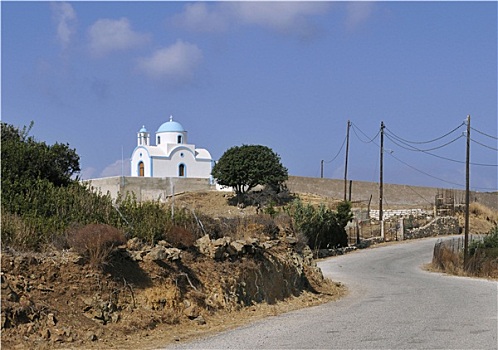 教堂,乡村,岛屿,多德卡尼斯群岛,希腊