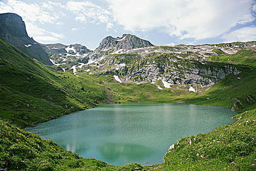 自然風(fēng)光,風(fēng)景,阿爾卑斯山,天空
