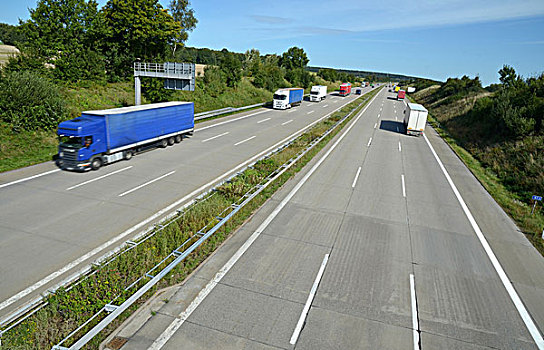 交通,高速公路,靠近,萨克森,德国,欧洲