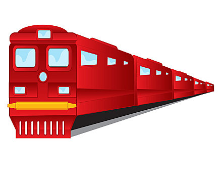 列车,红色,白色背景,背景