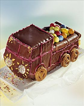 蛋糕,儿童生日,口香糖,运输设备