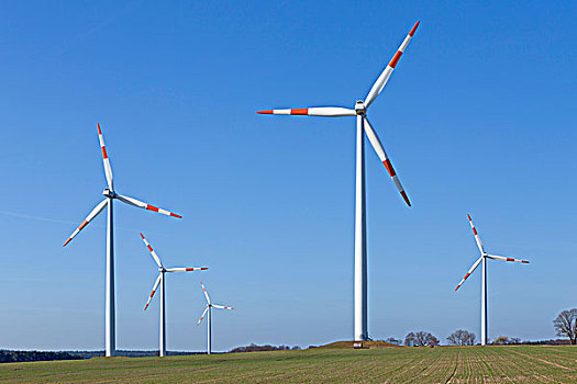 风,涡轮,靠近,吕内堡,下萨克森,德国,欧洲