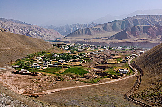 吉尔吉斯斯坦,省,小,乡村
