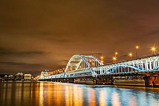 杭州钱江四桥复兴大桥夜景