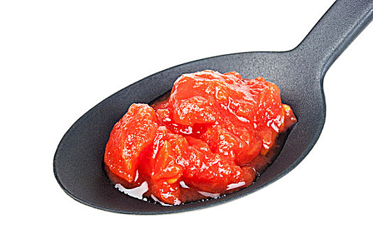 番茄汤,勺子
