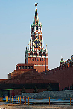 墓地,塔,救助者,克里姆林宫,世界遗产,莫斯科,俄罗斯
