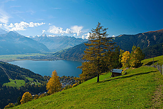 湖,风景,陶安,山,山脉,区域,萨尔茨堡,奥地利,欧洲