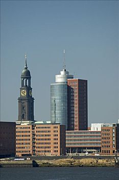 塔,教堂,汉堡市,德国