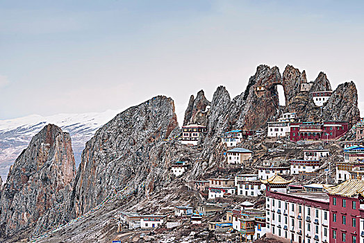 山村,西藏,中国