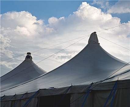 马戏团,帐篷,积云
