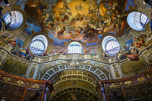 奥地利,维也纳,奥地利国家图书馆大厅,austrian,national,library,state,hall