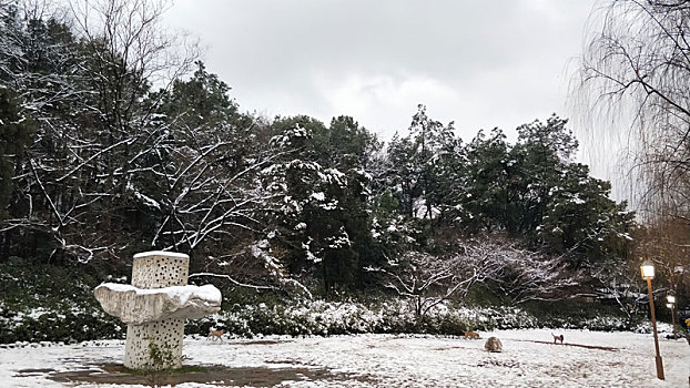 古典美丽雪景