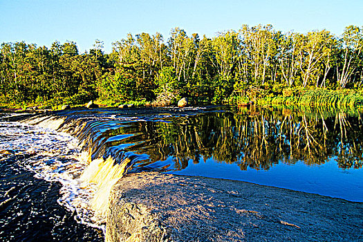 彩虹瀑布,怀特雪尔省立公园,曼尼托巴,加拿大