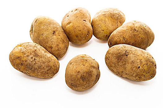 土豆,隔绝,白色背景,背景