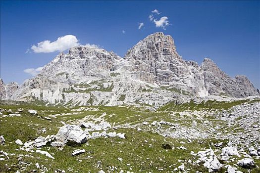 山,排列,白云岩,意大利阿尔卑斯山,意大利,欧洲
