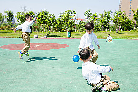 校园生活,幼儿,学龄前儿童,操场