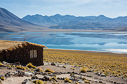 小屋,湖,佩特罗,阿塔卡马沙漠,智利