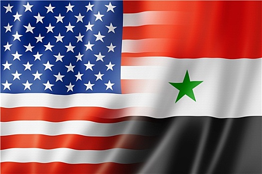 美国,叙利亚,旗帜