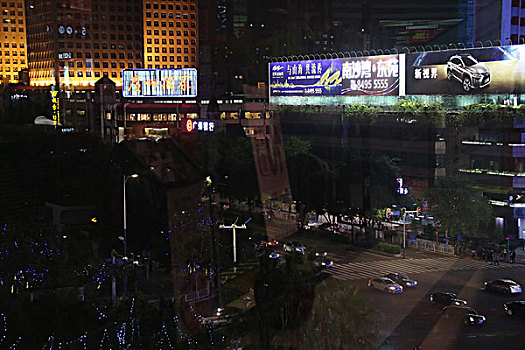 广州天环广场applestore夜景