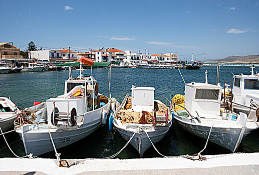 渔船,港口,爱奥尼亚,岛屿,伯罗奔尼撒半岛,希腊,欧洲