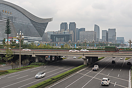 成都天府新区街景