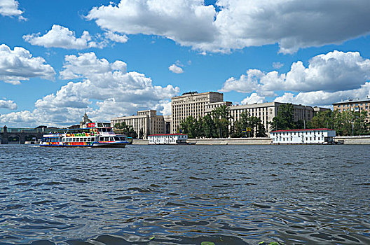 莫斯科,河,苏联,建筑,俄罗斯,欧亚大陆
