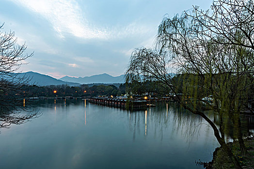 杭州西湖景区茅家埠