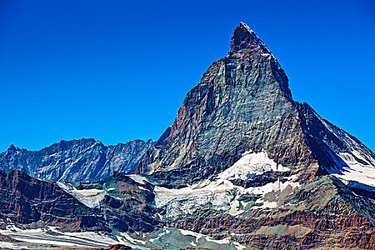 阿尔卑斯山,马塔角,山,夏天,风景