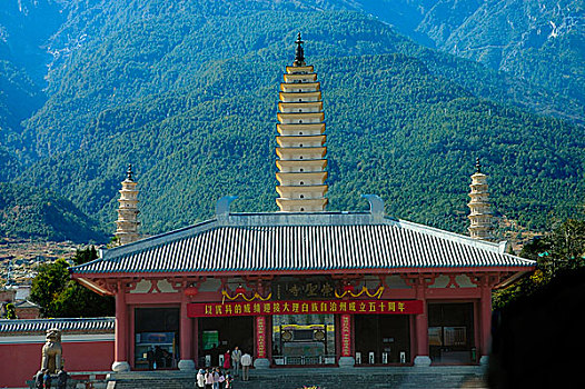 佛教寺庙,大理,云南,中国,十二月,2006年