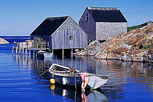 渔船,佩姬湾,新斯科舍省,加拿大
