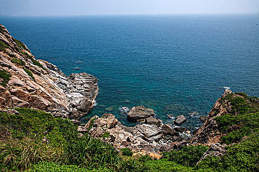 海南陵水分界洲岛观海亭峡谷