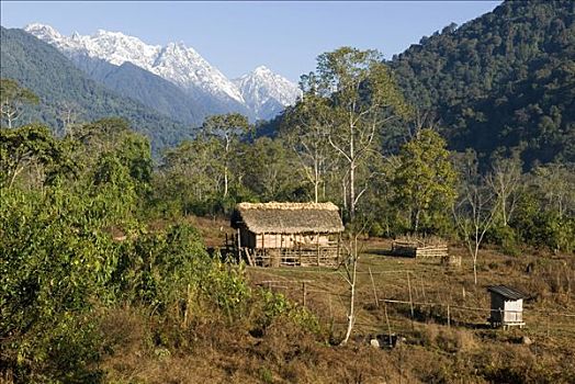 乡村,国家公园,克钦邦,缅甸