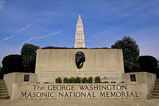 乔治-华盛顿,国家,纪念,亚历山大,弗吉尼亚,美国