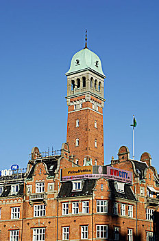 丹麦,哥本哈根,市政厅,广场