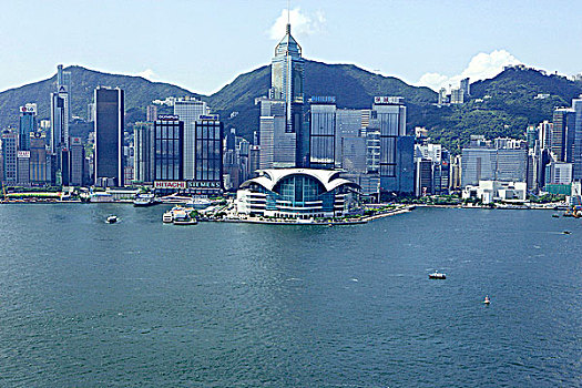 航拍,湾仔,天际线,香港
