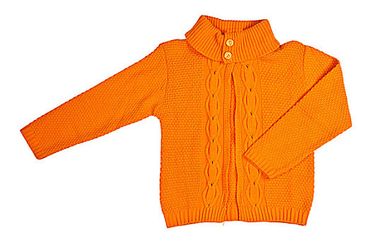 橙色,编织,毛衣
