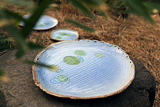 手作陶瓷平盘