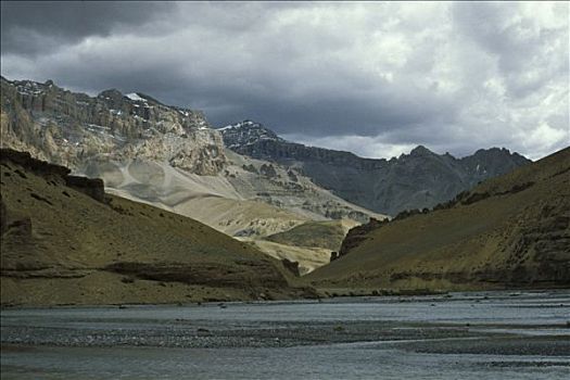 喜马拉雅山,印度,高原,喜爱,计划