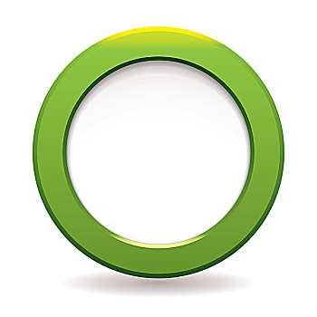 绿色,圆,象征